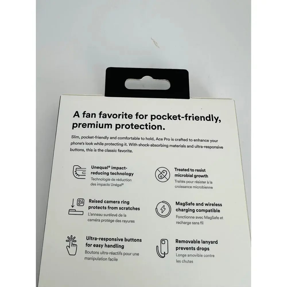 BodyGuardz Ace Pro iPhone 16 Plus Clear/White MagSafe Case NWT